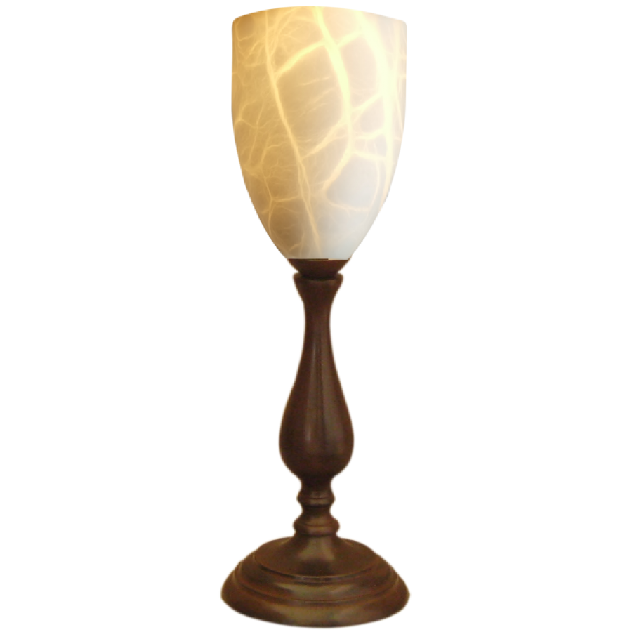 Tischlampe V  Balu1900 + Alabaster A12 natur